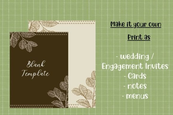 Decorative Invite Paper: Botanical Elegance