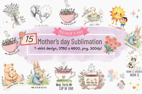 Evaluating the 15 Mother’s Day Sublimation Bundle for DIY and POD Projects