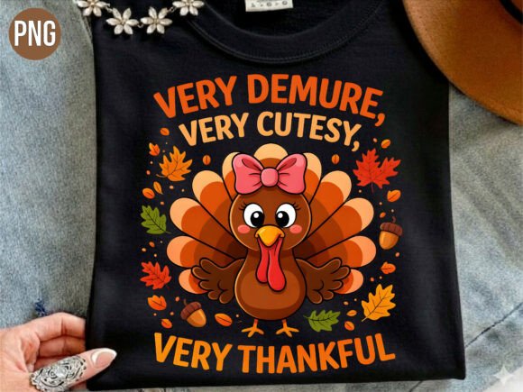 Fall Turkey Very Demure Very Cutesy PNG
