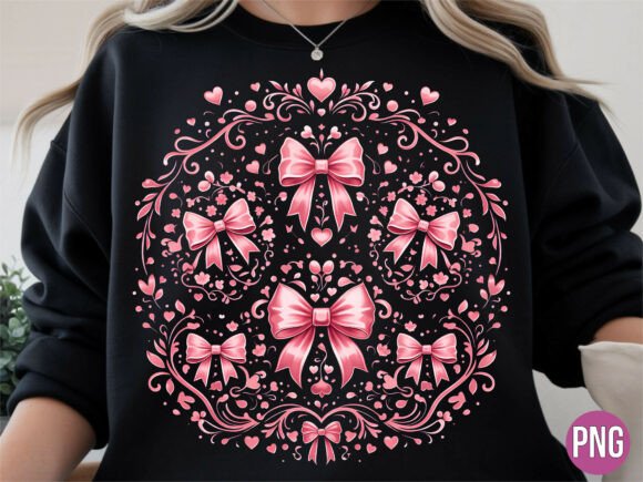 Mastering the Elegant Pink Bow Floral Wreath T-shirt Design for Professional Results