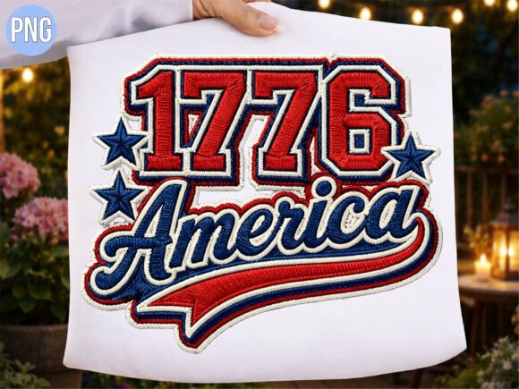 Strategic Branding with the 1776 America Patriotic Embroidery PNG