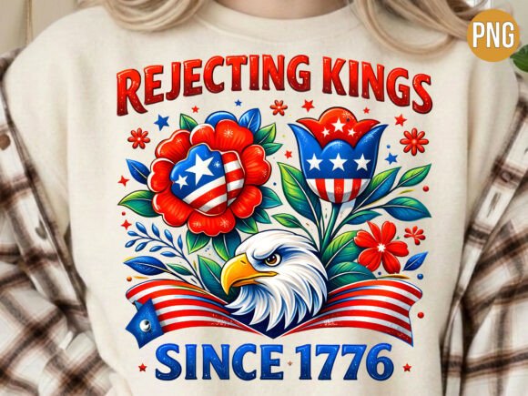 Unleash Bold Patriotism: Mastering the Rejecting Kings Patriotic Eagle Flag PNG for Modern Design