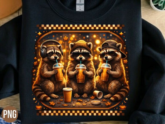 Unlocking Creativity with the Raccoons Drinking Coffee Autumn PNG: A Guide for Designers and Makers