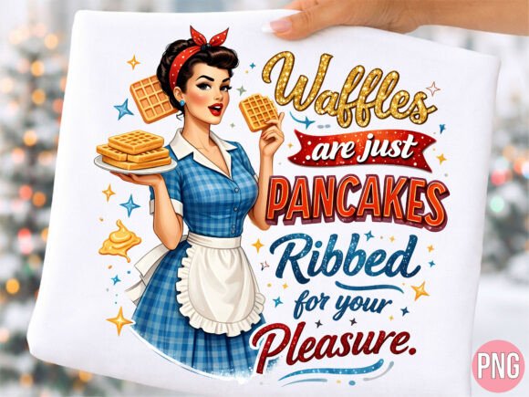 Waffles Ribbed for Pleasure Retro PNG